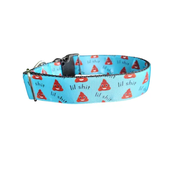 1.5" Wide Lil Shit Nylon Dog Collar