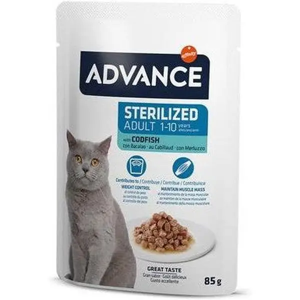 ADVANCE Chat Pochons Stérélisé Poissons 85g