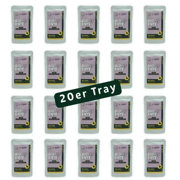 Canard bio aux pommes de terre et à la banane, format économique 20 x 85g