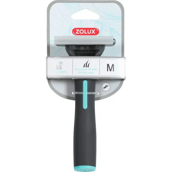 ZOLUX Brosse Super Brush ANAH Medium Taille M 7x5.5x15.2cm Multicolore