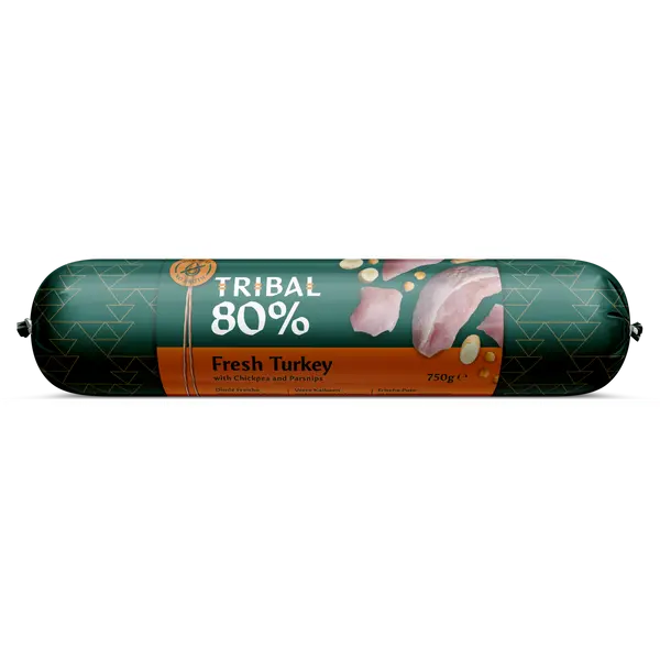 TRIBAL Saucisse 80% à la Dinde pour Chien 750g