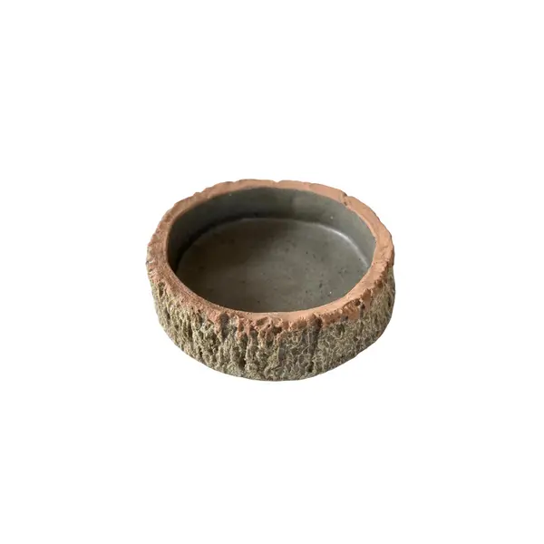 Gamelle imitation écorce pour reptile 11 x 10 x 2.5 cm