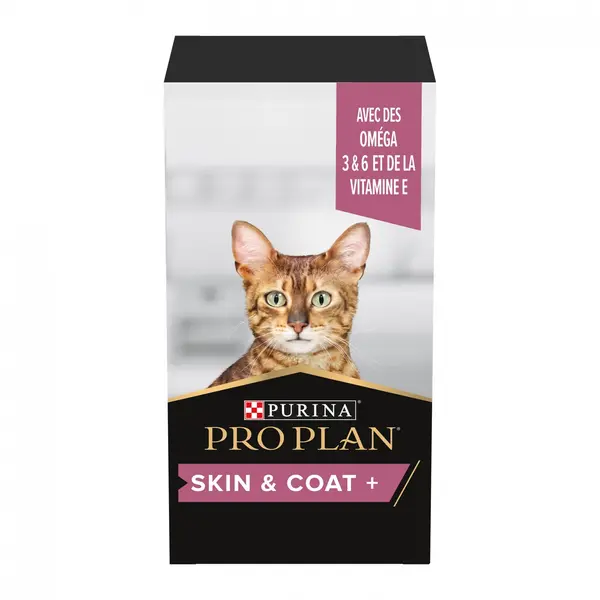 Pro Plan Skin & Coat+ en huile aliment complémentaire chat