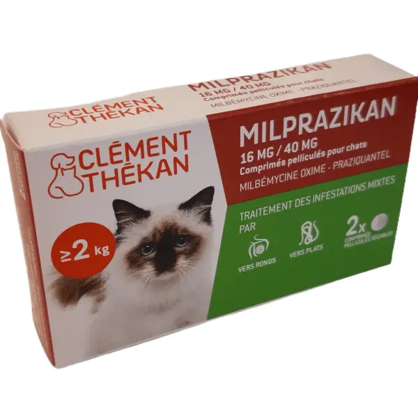 Milprazikan Chat adulte – Boîte 2