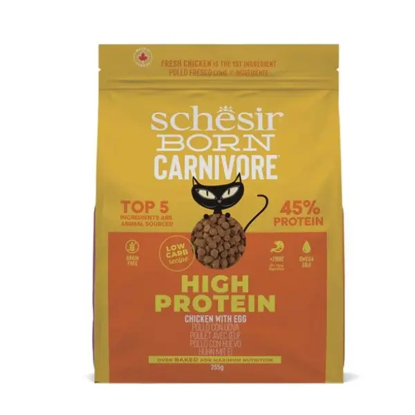 Schesir Poulet et œuf croquettes – Chat